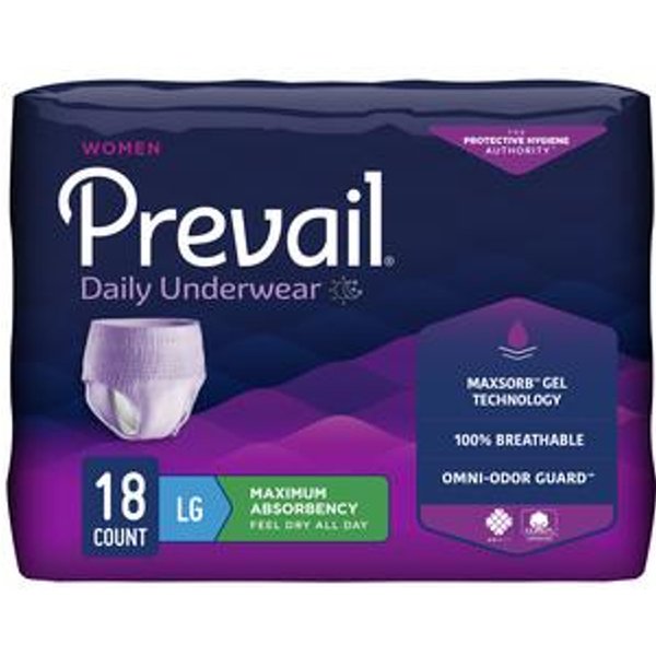 PrevailUnderwear for Women, Large (38" to 50") - Replaces FQPVR513