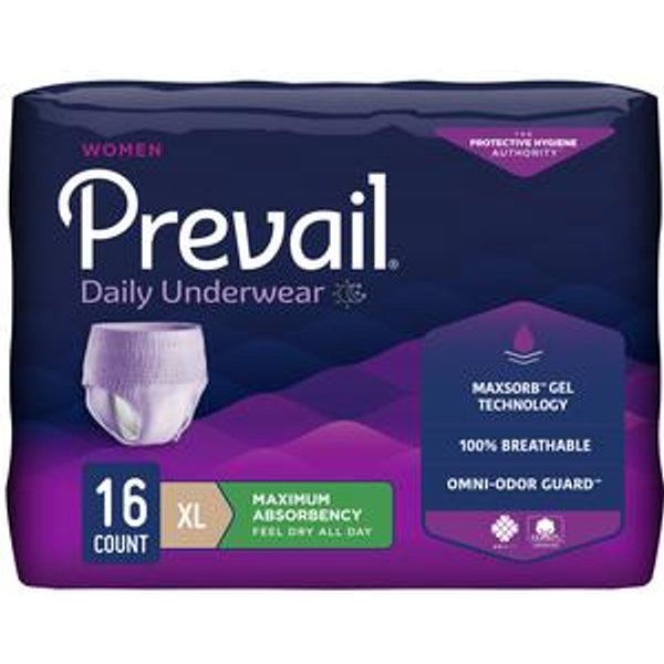 PrevailUnderwear for Women, XL (48" to 64") - Replaces FQPVR513