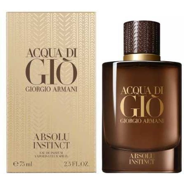 Acqua Di Gio Absolu Instinct Eau De Parfum by Giorgio Armani for Men 2.5 oz Spray