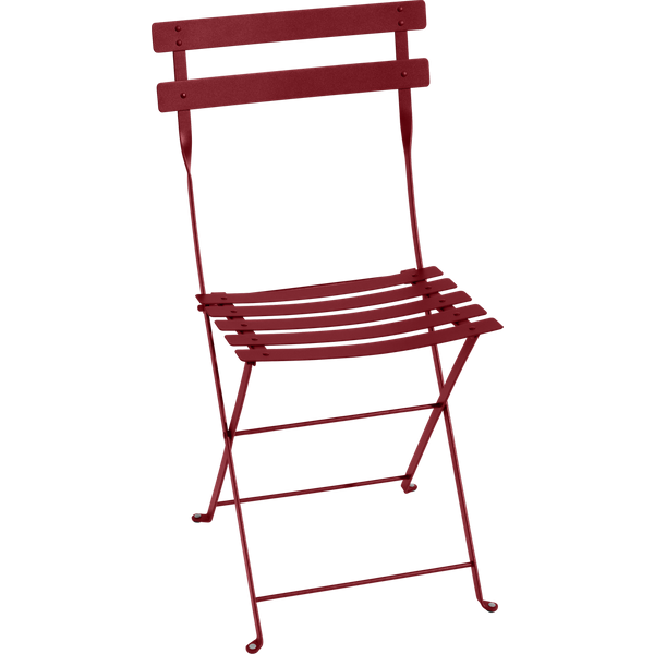Lot de 2 Chaises Pliantes Bistro Métal en Acier