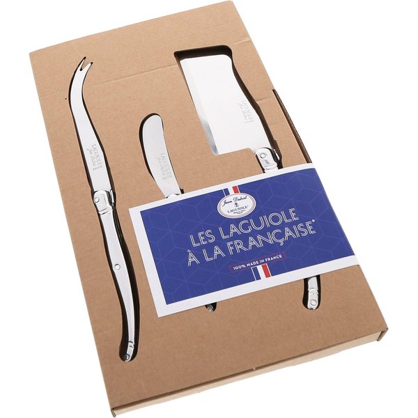 Coffret de 3 couteaux à fromages Laguiole Inox
