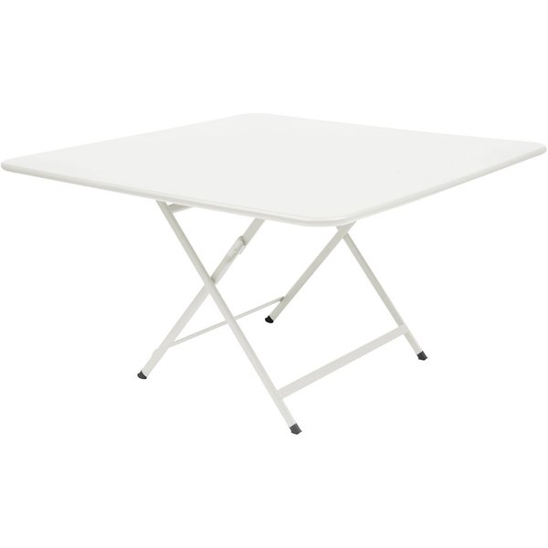 Table Carrée Pliante 128 x 128 cm Caractère en Acier