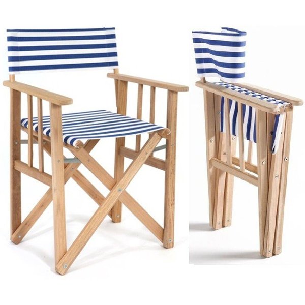 Chaise Metteur en Scène en Bois et Coton LONA