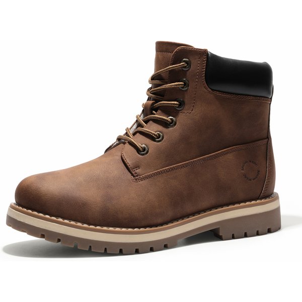 Men s Faux Fur Combat Snow Boots