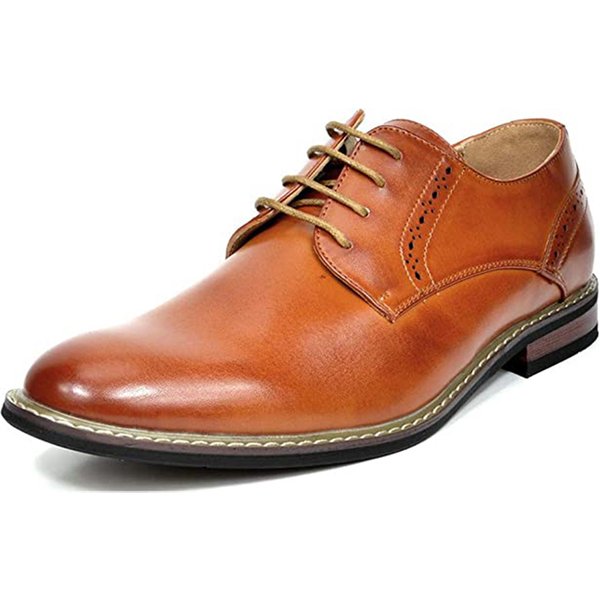 Men s Polished PU Leather Oxford Shoes