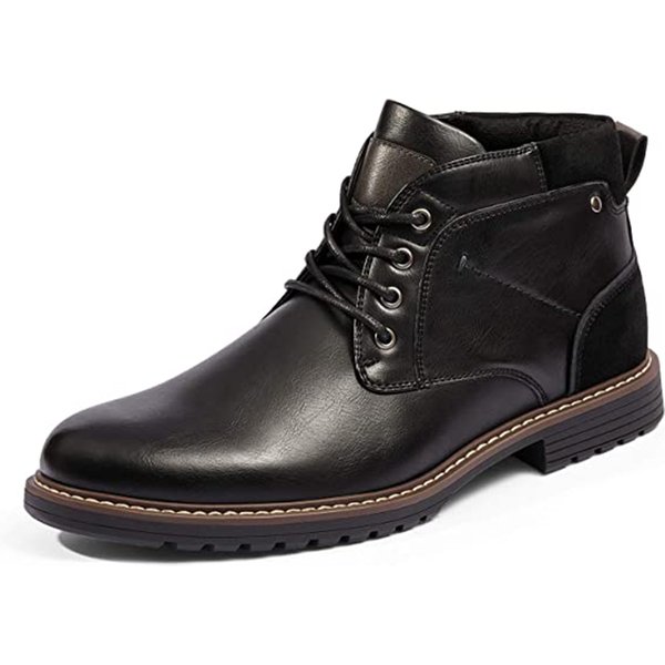 Men s Synthetic Leather Chukka Dress Boots