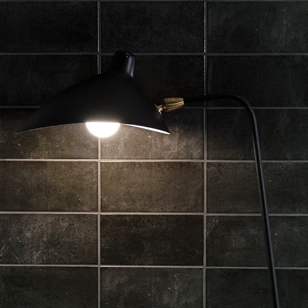 Azulejo Pared Camden Negro Brillo 10x20 cm | Apto para interiores