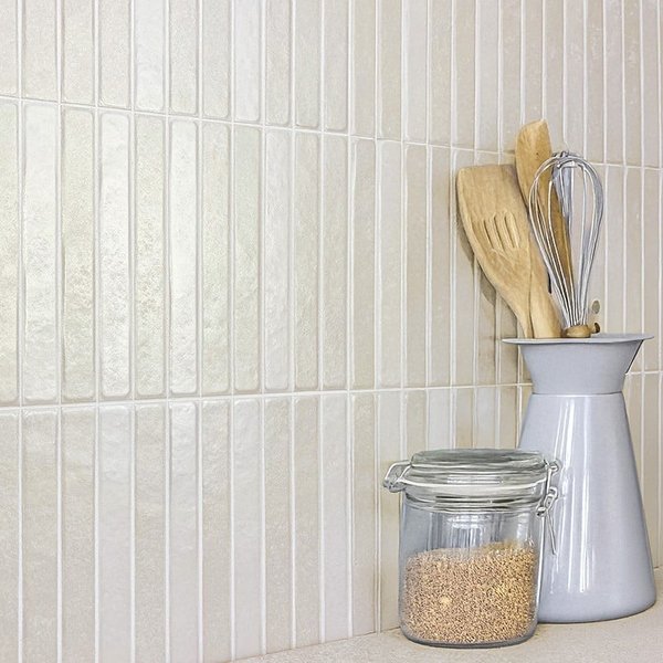 Azulejo Pared Malibu Perla PRECORTADO Beige Satinado 35 x 35 PRECORTADO | Apto para interiores