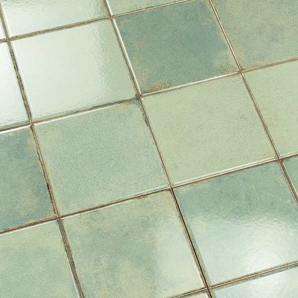 Azulejo Suelo/Pared Manly PRECORTADO Verde Brillo 45 x 45 PRECORTADO | Apto para interiores/exteriores