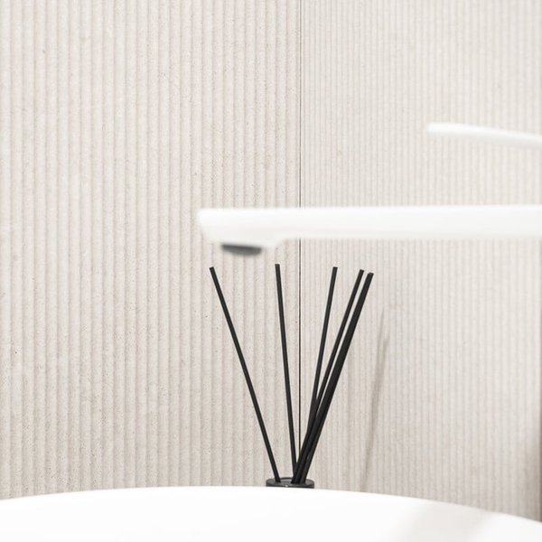 Azulejo Pared Napoles Relieve Blanco Mate 30 x 90 cm | Apto para interiores