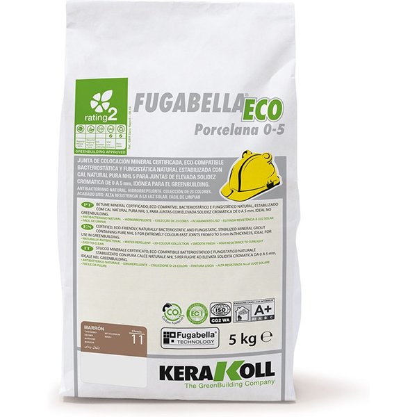 Fugenmörtel Fliese Fugabella Eco Porzellan 0-5 - 11 Braun | 5 kg-Sack | 5 kg-Sack