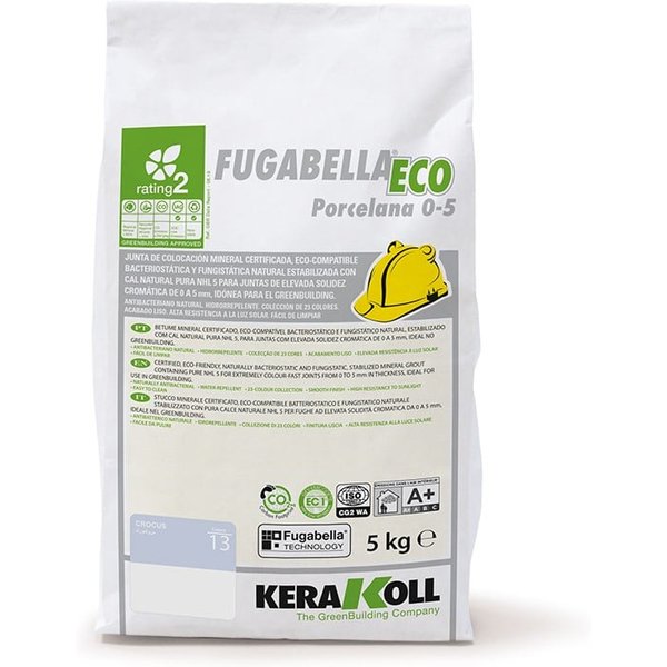 Fugenmörtel Fliese Fugabella Eco Porzellan 0-5 - 13 Crocus | 5 kg-Sack | 5 kg-Sack