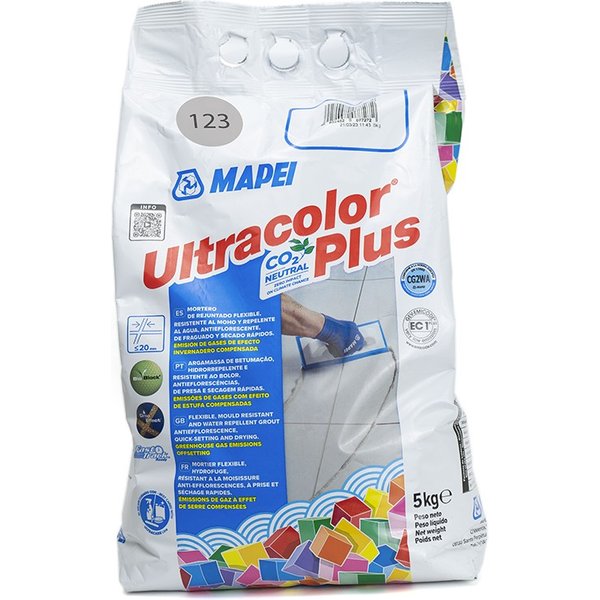 Fugenmörtel Fliese Mapei Ultracolor Plus 123 - 5kg | 5 kg-Sack | 5 kg-Sack