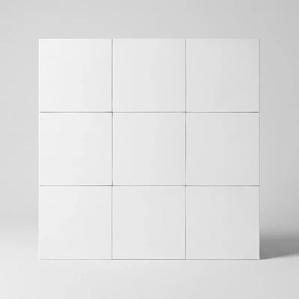 Azulejo Suelo/Pared Metz Blanco Mate 15 x 15 cm | Apto para interiores/exteriores