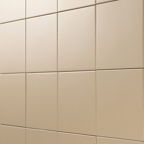 Azulejo Suelo/Pared Beret list: Beige|Marrón Mate 15 x 15 cm | Apto para interiores/exteriores