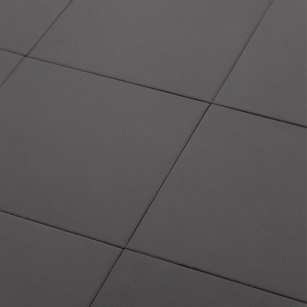 Azulejo Suelo/Pared London Negro Mate 20x20 cm | Apto para interiores/exteriores