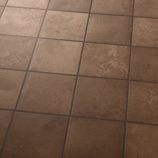 Azulejo Suelo/Pared Argile Brun Marrón Mate con textura 20x20 cm | Apto para interiores/exteriores
