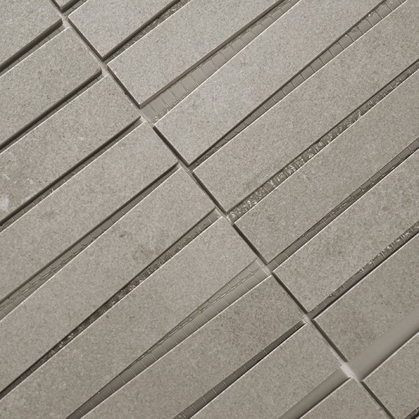 Azulejo Suelo/Pared Turin Ceniza Mosaico Gris Mate MALLA 30x30 cm | Apto para interiores/exteriores