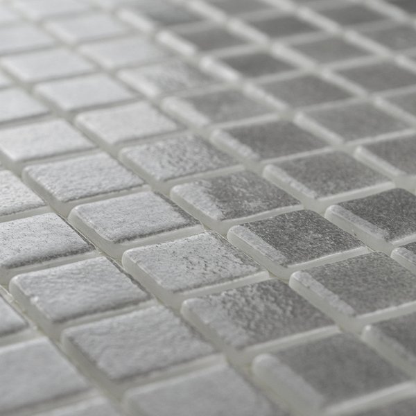 Mosaico de vidrio Bruma Antislip Gris 30,5x30,5 cm