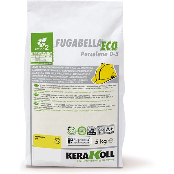 Mortero Para Juntas Fugabella Eco Porcelana 0-5 - 23 | Saco de 5 kg