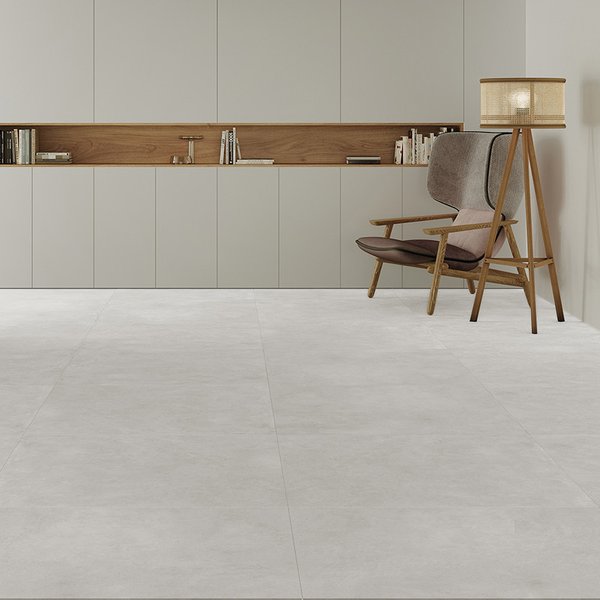 Fliese in Betonoptik Belice Cloud | 100x100 cm