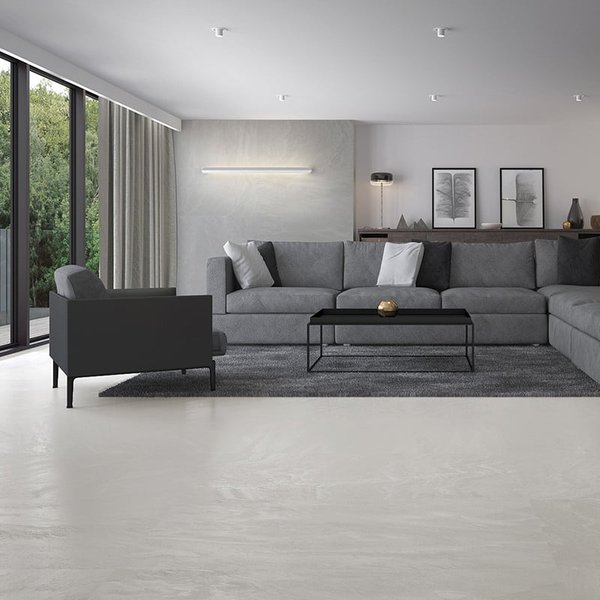 Azulejo Suelo/Pared Filita Gris Mate con textura 60 x 120 cm | Apto para interiores/exteriores