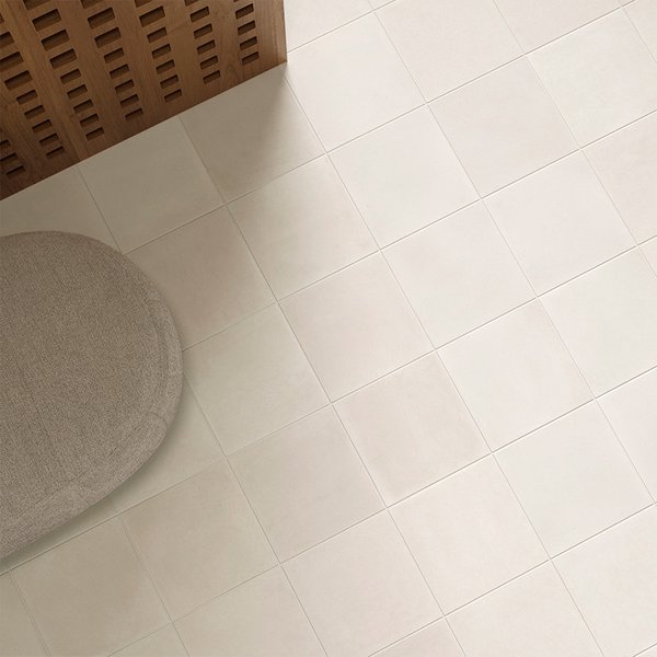 Azulejo Suelo/Pared Hidráulico Beige Mate 20 x 20 cm | Apto para interiores/exteriores