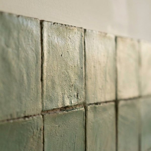Baldosa de Terracota Chroma Verde | 10 x 10 cm