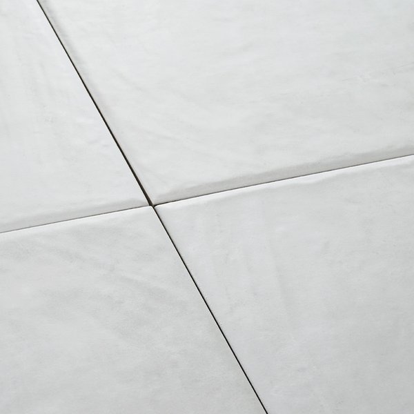 Fliese Stuckoptik Weiß | 22,3 x 22,3 cm