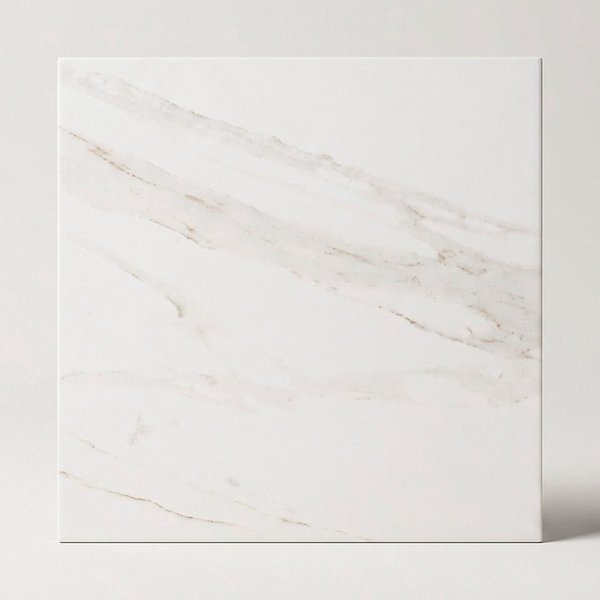 Azulejo Suelo/Pared Calacatta Nacar Blanco Mate 45 x 45 cm | Apto para interiores/exteriores
