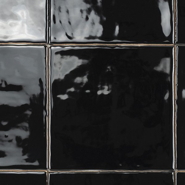Fliese Creta-13 Schwarz | 13x13 cm