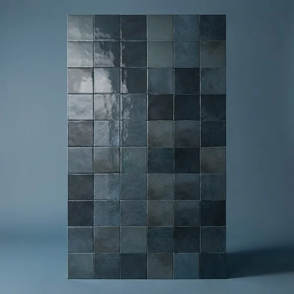 Azulejo Suelo/Pared Morocco Azul Brillo 10 x 10 cm | Apto para interiores/exteriores