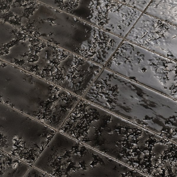 Azulejo Pared Bahia-26 Negro Brillo 6 x 26 cm | Apto para interiores