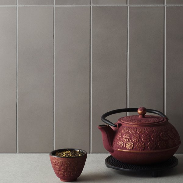 Azulejo Suelo/Pared Toronto Gris Mate 7,2x29,5 cm | Apto para interiores/exteriores
