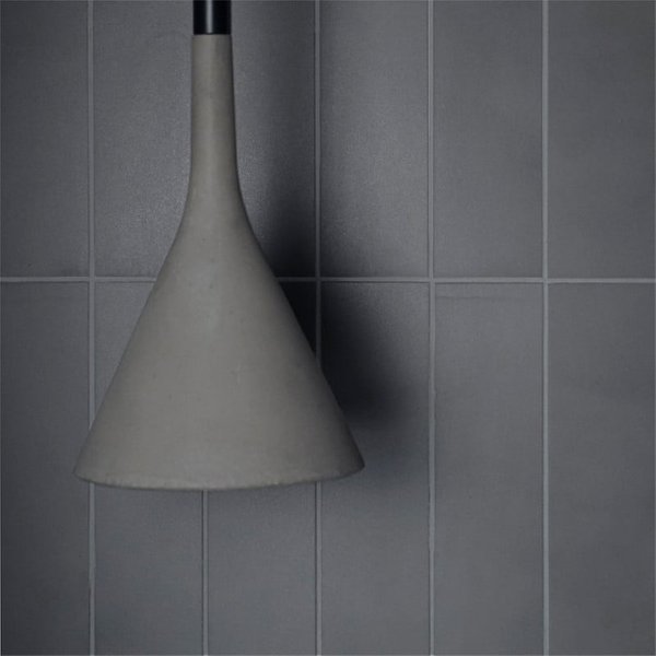 Azulejo Suelo/Pared Toronto Antracita Mate 7,2x29,5 cm | Apto para interiores/exteriores