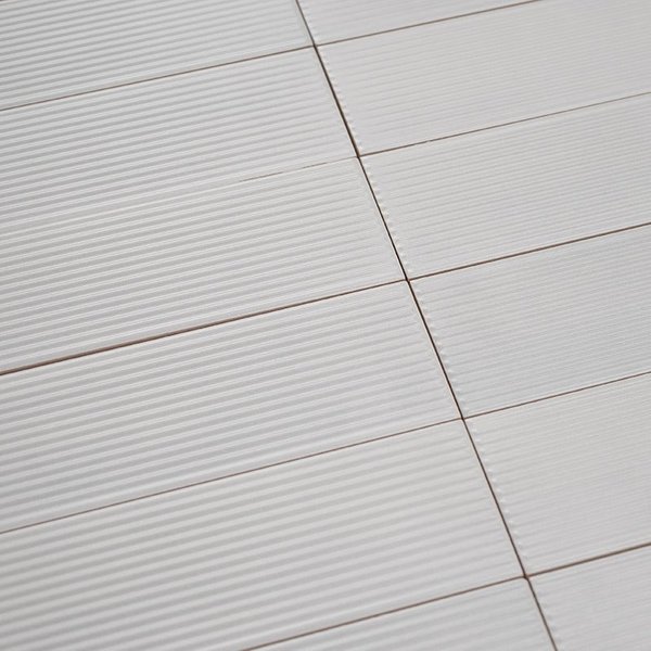 Azulejo Pared Toscana Decor Blanco Mate 7,5 x 30 cm | Apto para interiores