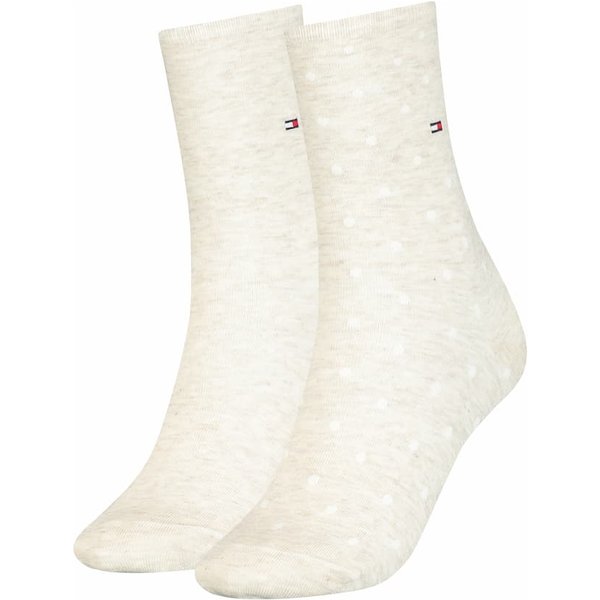 Damessokken met stippen - Light beige - 39-42 - 2 paar