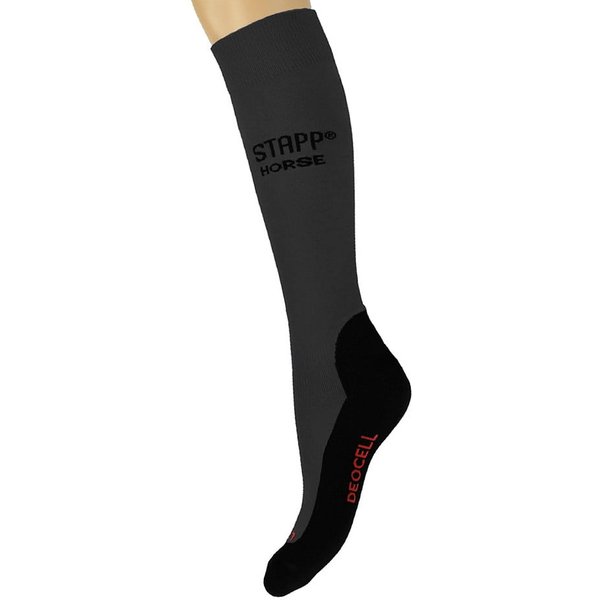 Chaussettes d'équitation avec Deocell – anthracite – 35-38