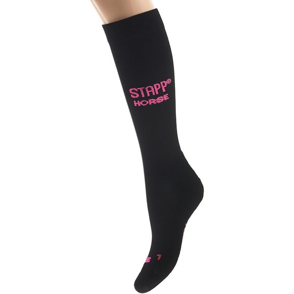 Chaussettes d'équitation avec Deocell – Noir rose – 39-42