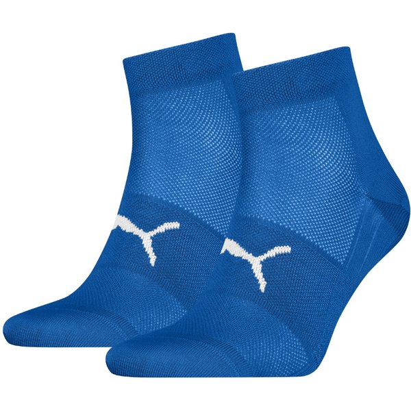 Unisex quarter sportsokken - Blue - 35-38 - 2 paar