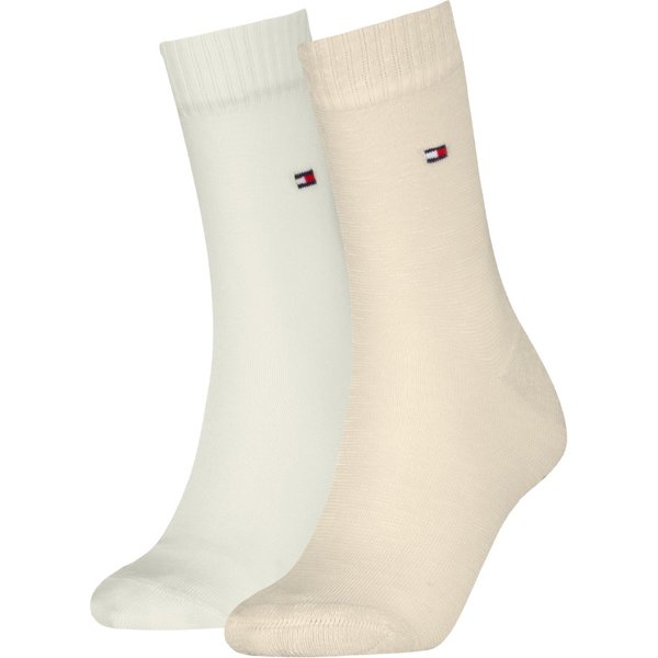 Chaussettes femme à fines rayures - Lot de 2 - Sable - Pointures 39 à 42