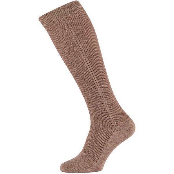 Chaussettes hautes en laine pour homme – Beige moyen – Tailles 42-45