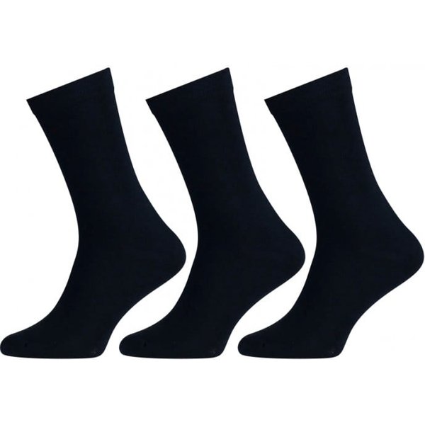 Chaussettes en coton à semelle éponge – Bleu marine – 35-42