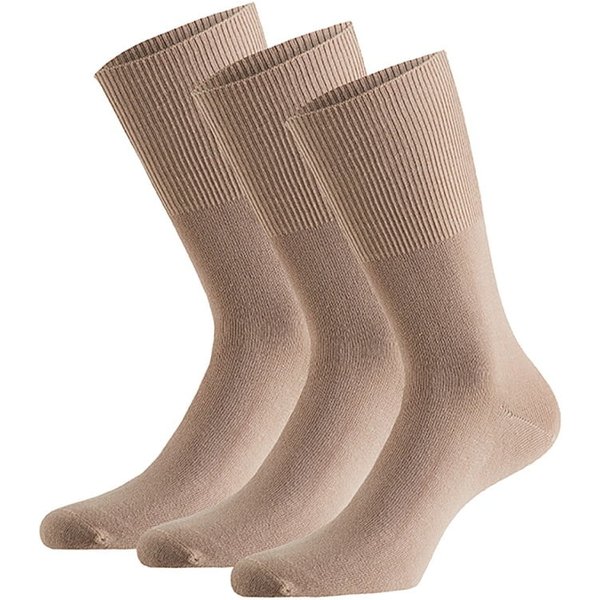 Chaussettes sans élastique – Beige – 35-38