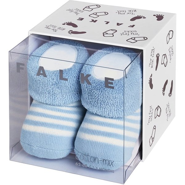 Coffret cadeau de chaussettes bébé – Bleu cristal – 50-56