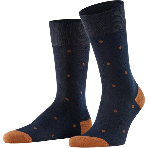 Chaussettes homme à pois – Bleu marine foncé – Pointures 39 à 42