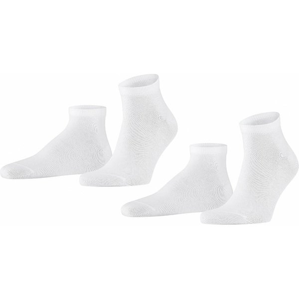 Chaussettes de sport pour homme Happy, lot de 2 – Blanches – Pointures 47-50