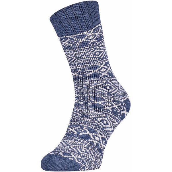 Chaussettes épaisses en laine à motifs norvégiens – Jean foncé – Tailles 39-42