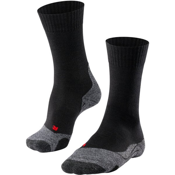 Chaussettes de trekking TK2 pour femmes – Noires – Pointures 41-42