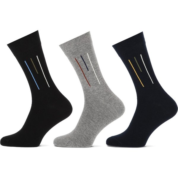Chaussettes en coton à motifs pour hommes – 7000B